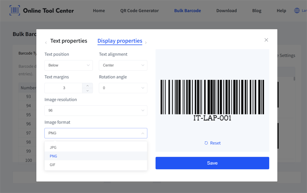 Adjust barcode settings ปรับการตั้งค่าบาร์โค้ด