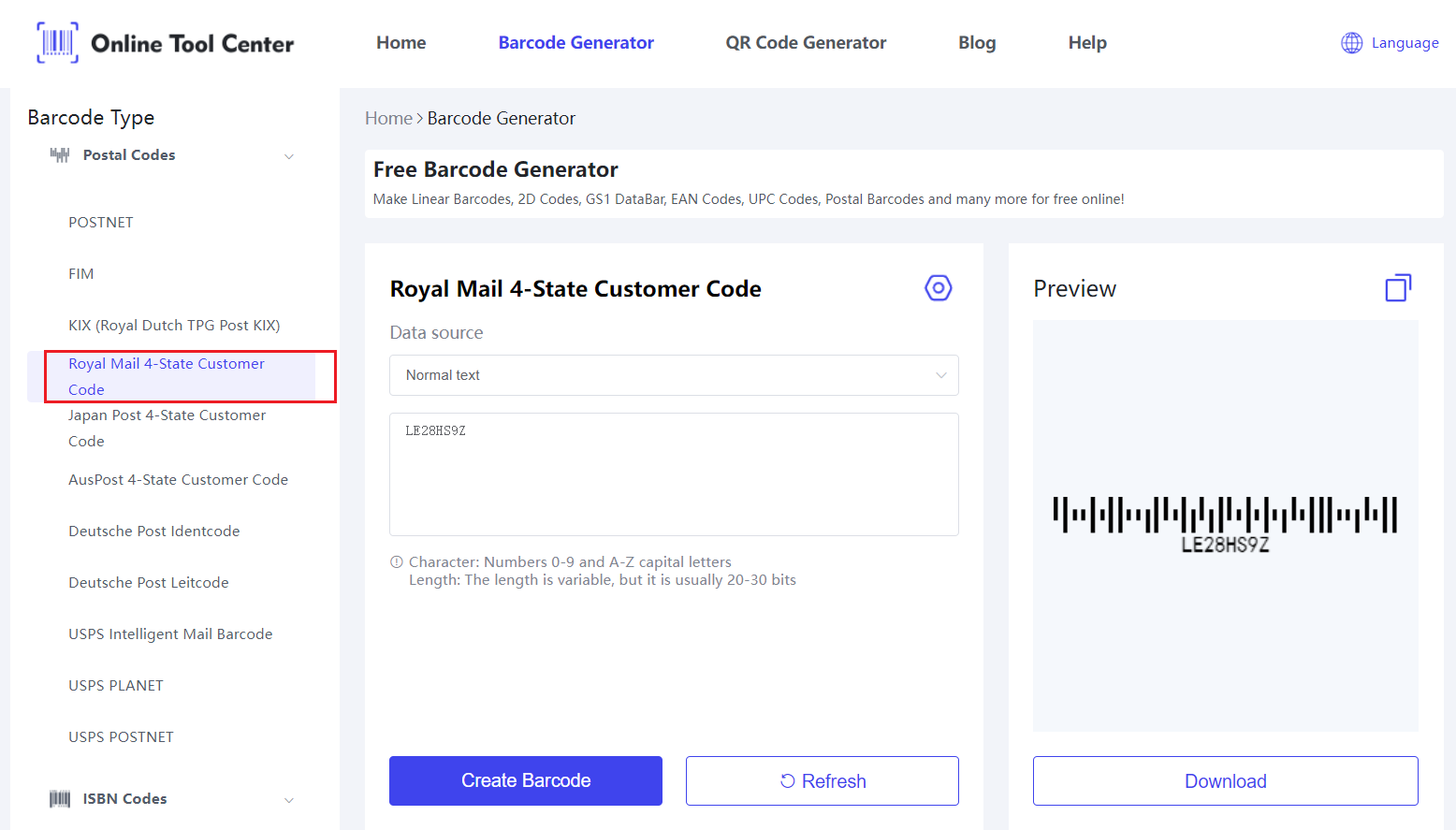 Royal Post 4 รัฐบาร์โค้ดเครื่องกำเนิดไฟฟ้า.png