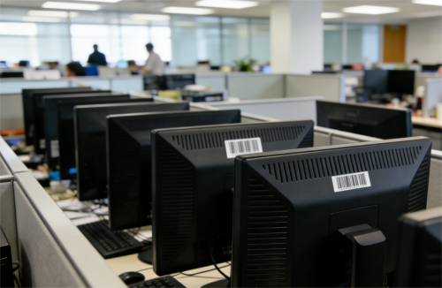 บาร์โค้ดบนแท็กทรัพย์สิน