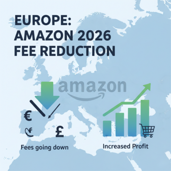 Europe amazon fee reductio ยุโรป Amazon ค่าธรรมเนียมลด