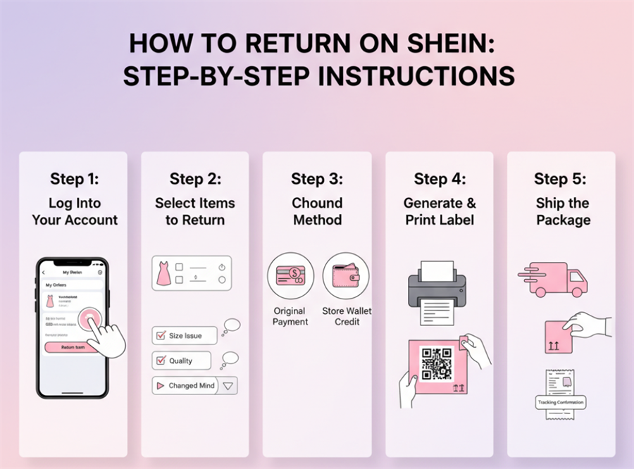 step by step instrucions of returning on shei ขั้นตอนโดยขั้นตอนคำแนะนำของการกลับบน shei