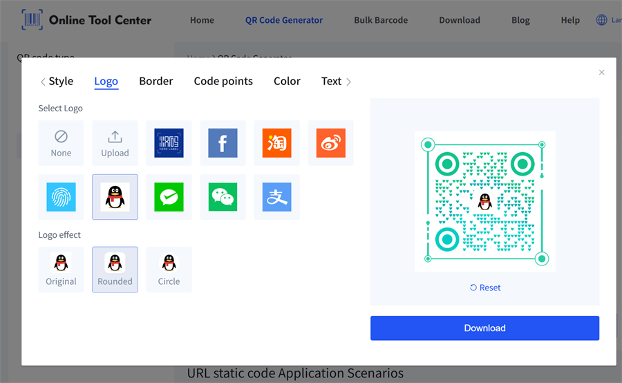 สร้างรหัส QR ที่กำหนดเองด้วยโลโก้