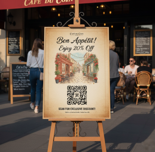 โปรโมชั่นร้านอาหาร QR รหัส