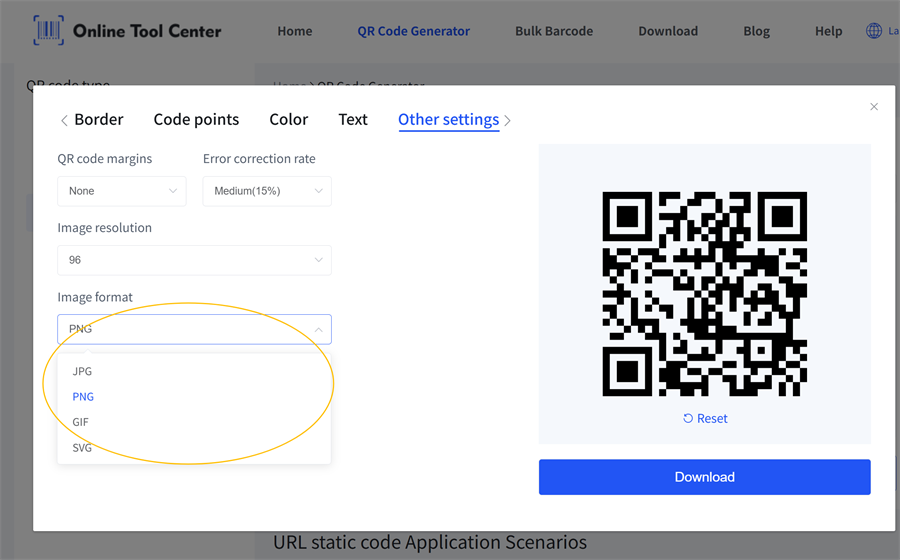 รูปแบบภาพรหัส qr