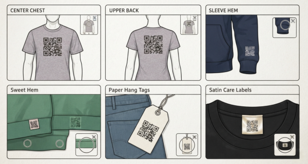 รหัส qr บน clothi
