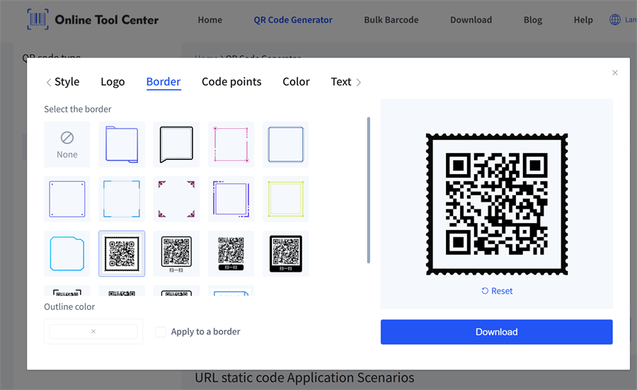 add frame for qr code เพิ่มเฟรมสำหรับรหัส QR