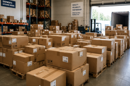 roducts packed in corrugated boxes ready for shipment ผลิตภัณฑ์บรรจุในกล่องลูกฟูกพร้อมส่ง