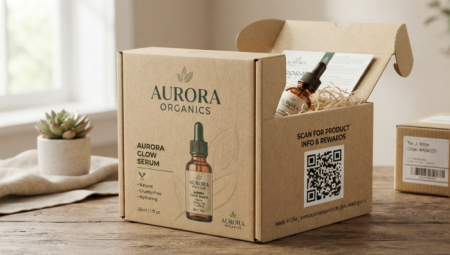 qr code on product packagi รหัส qr บนแพ็คเกจสินค้า
