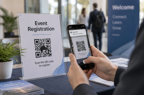 QR Code for Registratio QR รหัสสำหรับการลงทะเบียน