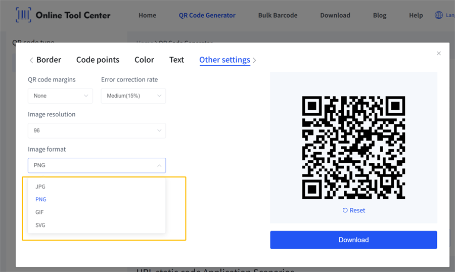 qr code image format รูปแบบภาพรหัส qr